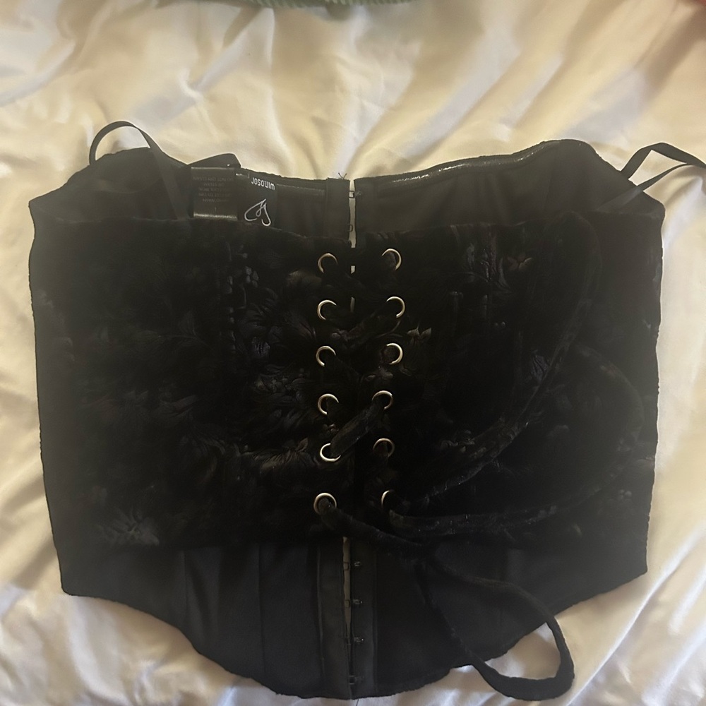 Black corset top